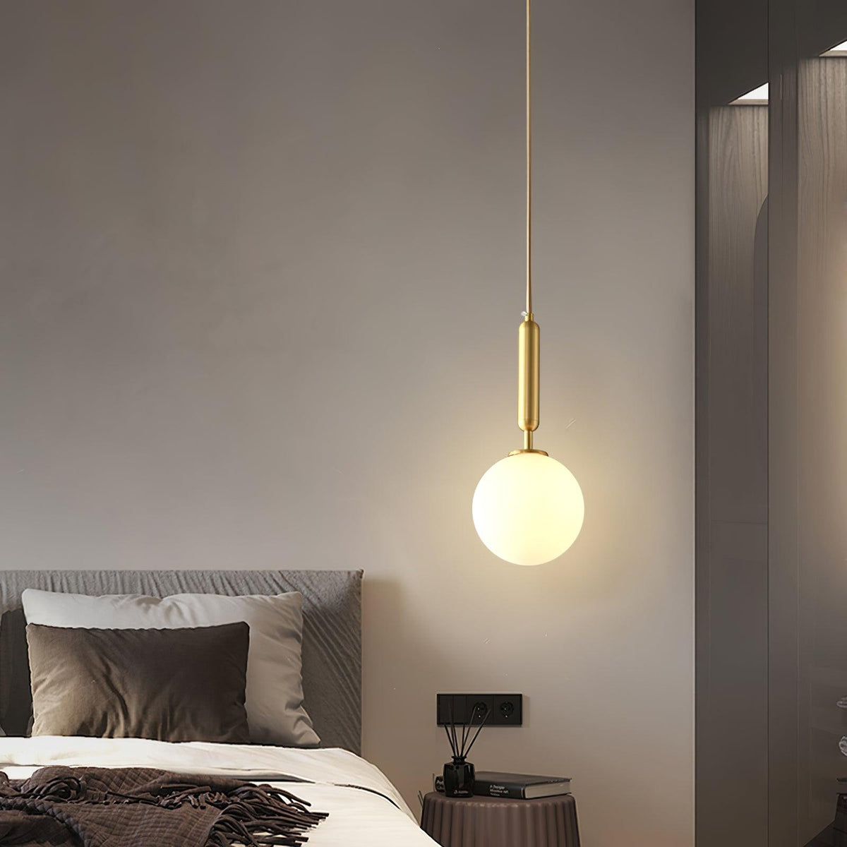 Orbita Minimalist Brass Pendant Light