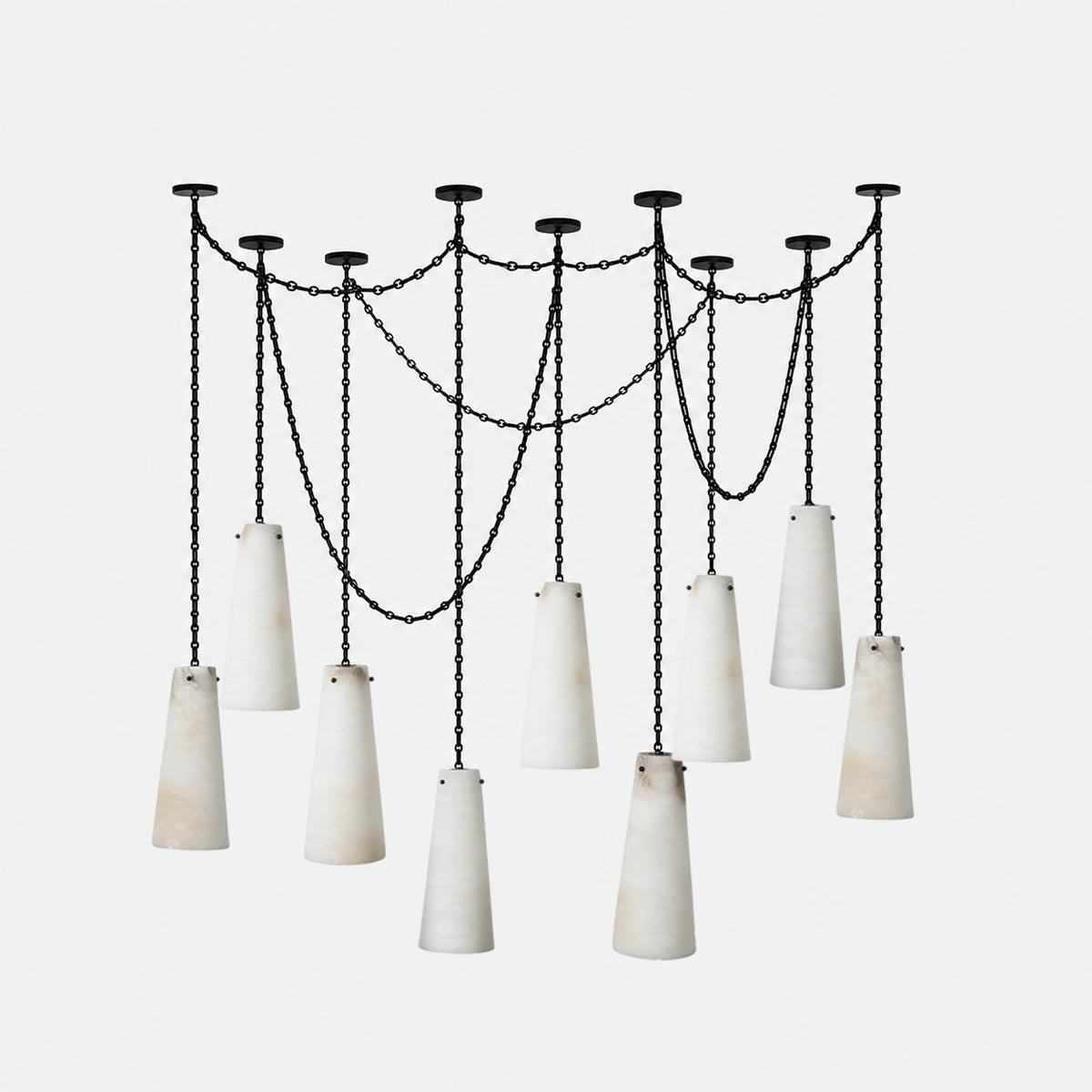 Teriisira Industrial Cascade Chain Chandelier