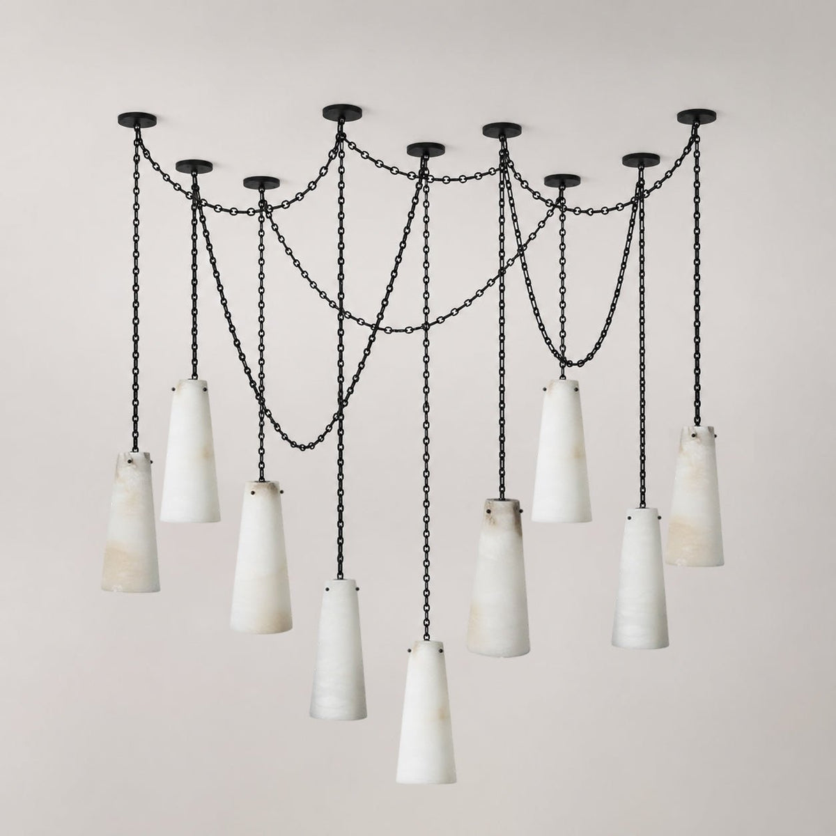 Teriisira Industrial Cascade Chain Chandelier