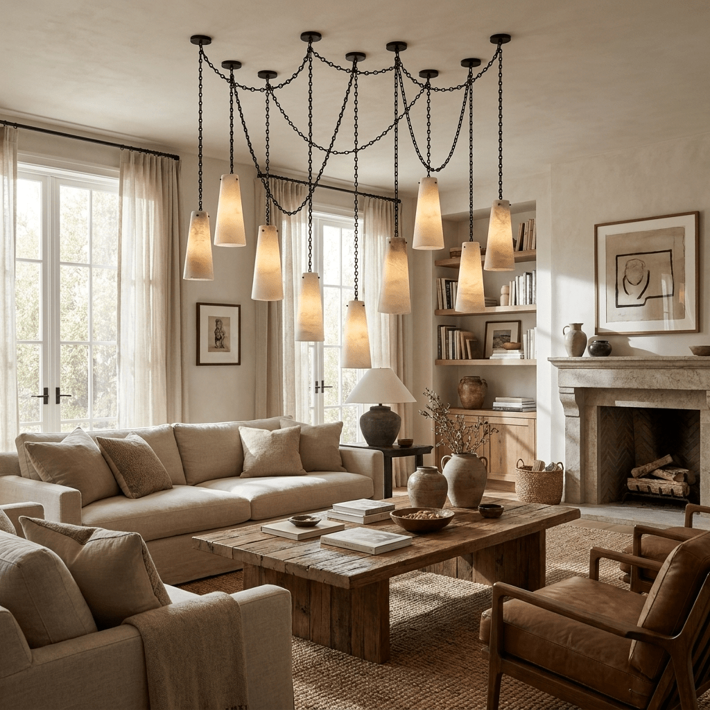 Teriisira Industrial Cascade Chain Chandelier
