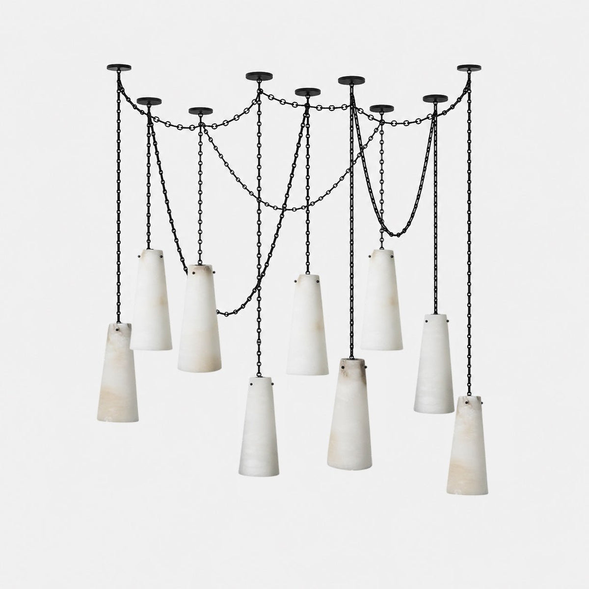 Teriisira Industrial Cascade Chain Chandelier