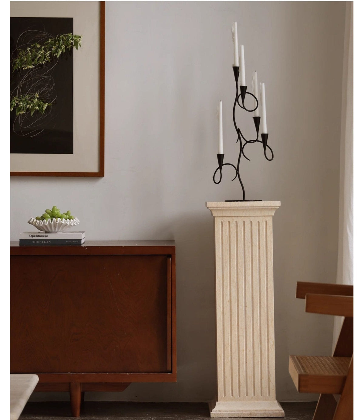 Orinoian Iron Vine Multi-Arm Candle Holder