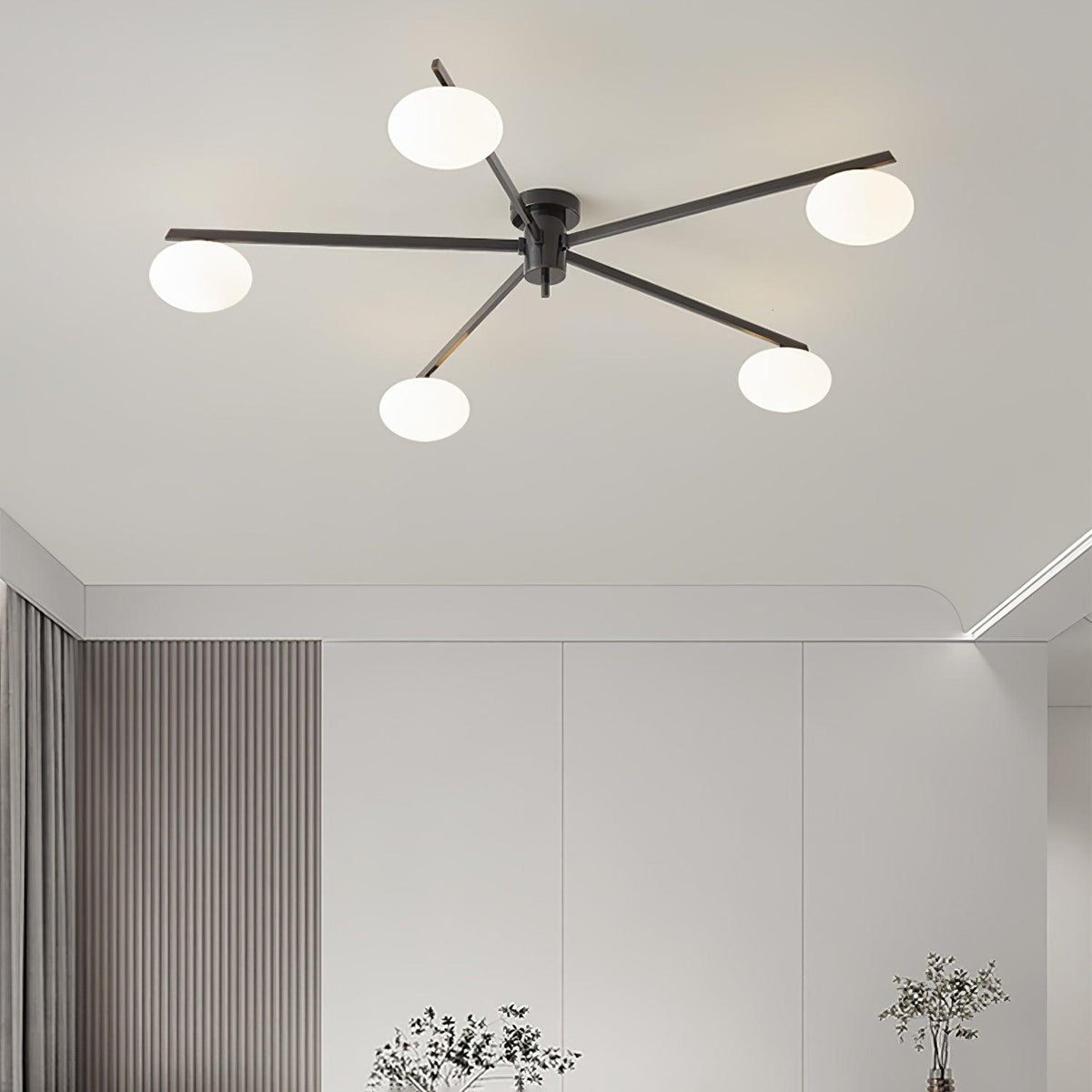 Jatolel Modern Glass Black Ceiling Light