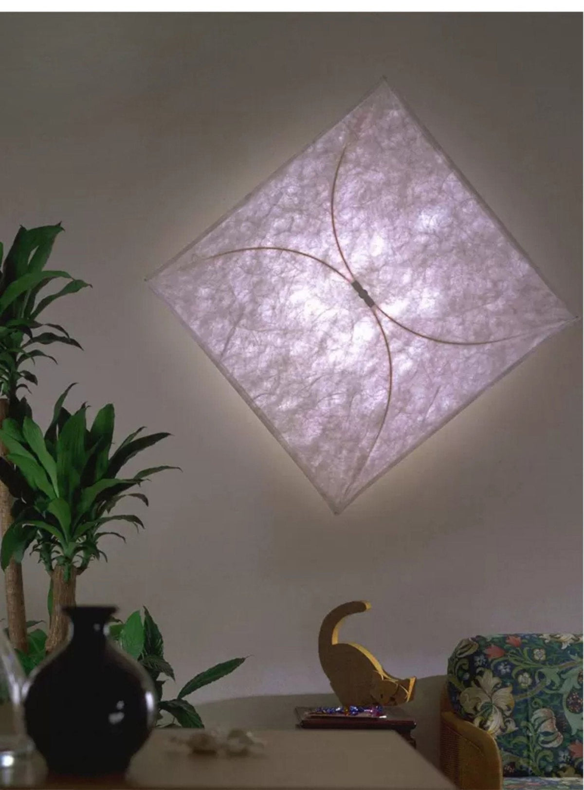 Luniaine Veil Kite Shaped Paper Wall Lamp