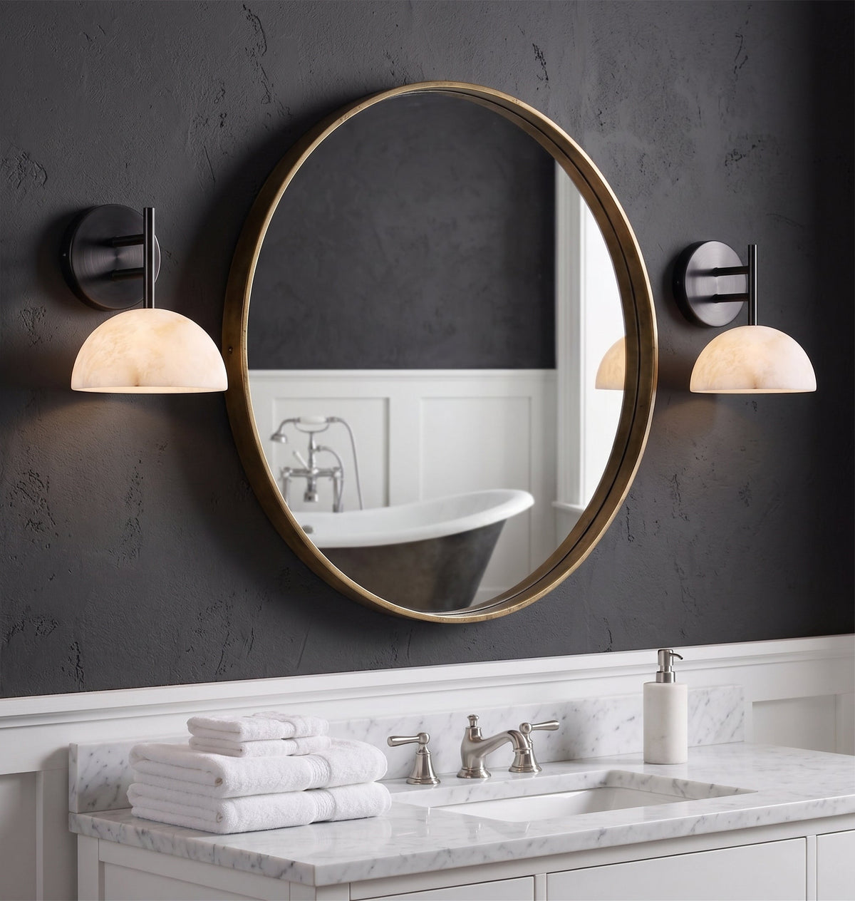Kona Alabaster Wall Sconce