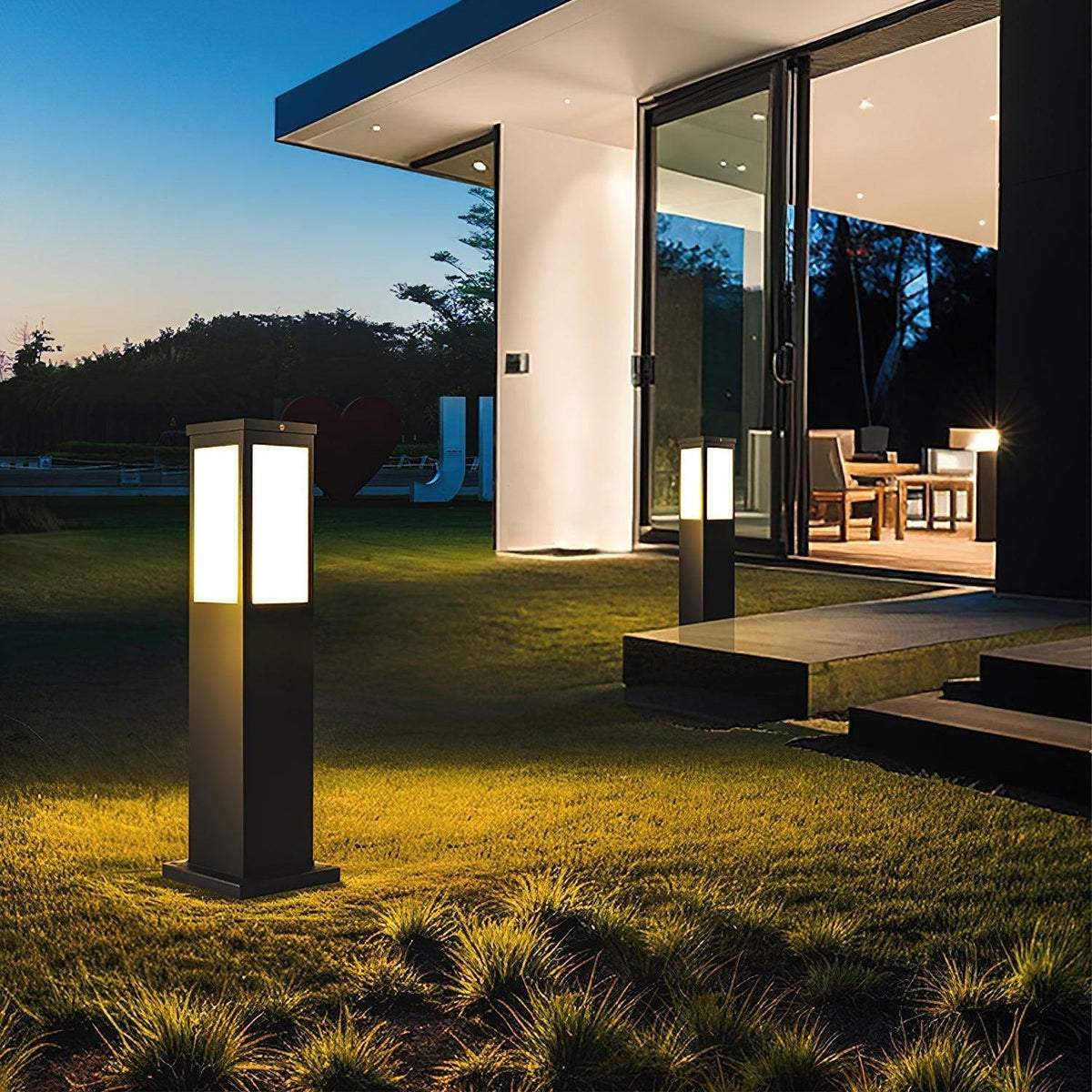 Saponed Bollard Solar Outdoor Light