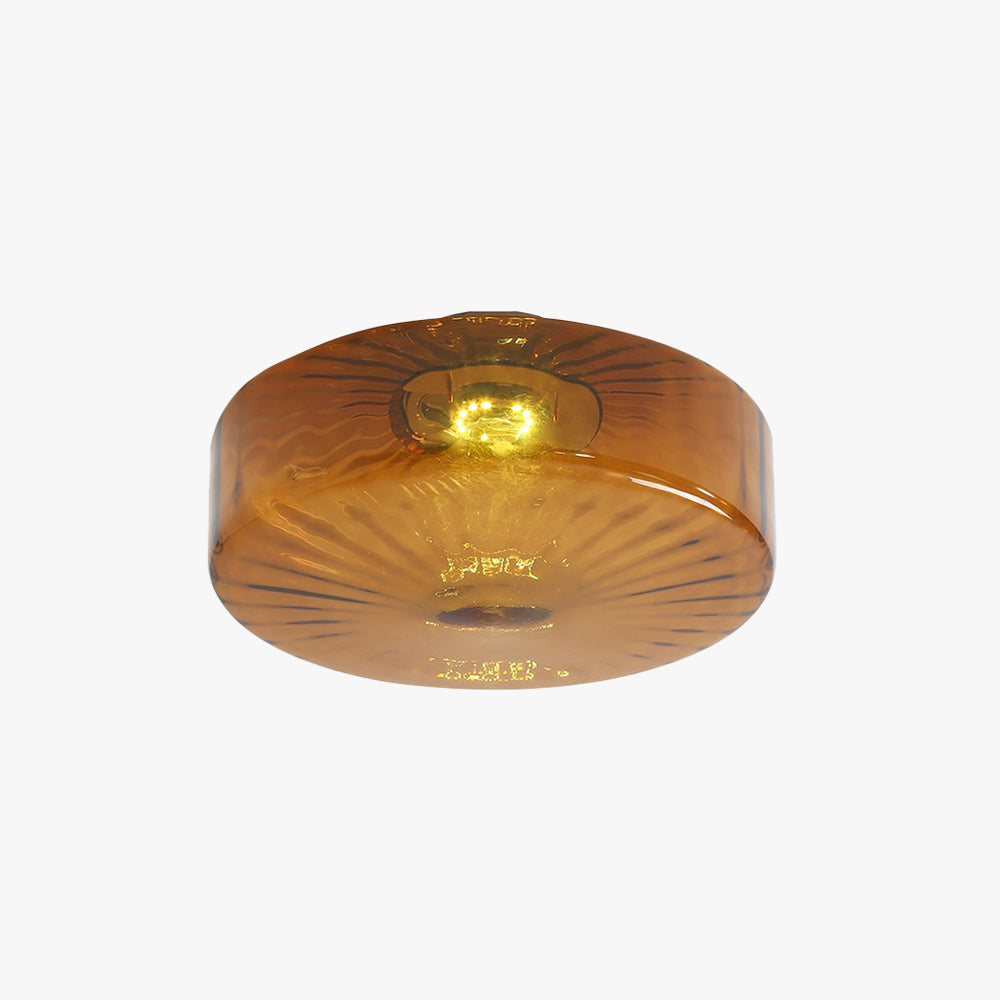 Zaboron Amber Glass Ceiling Light