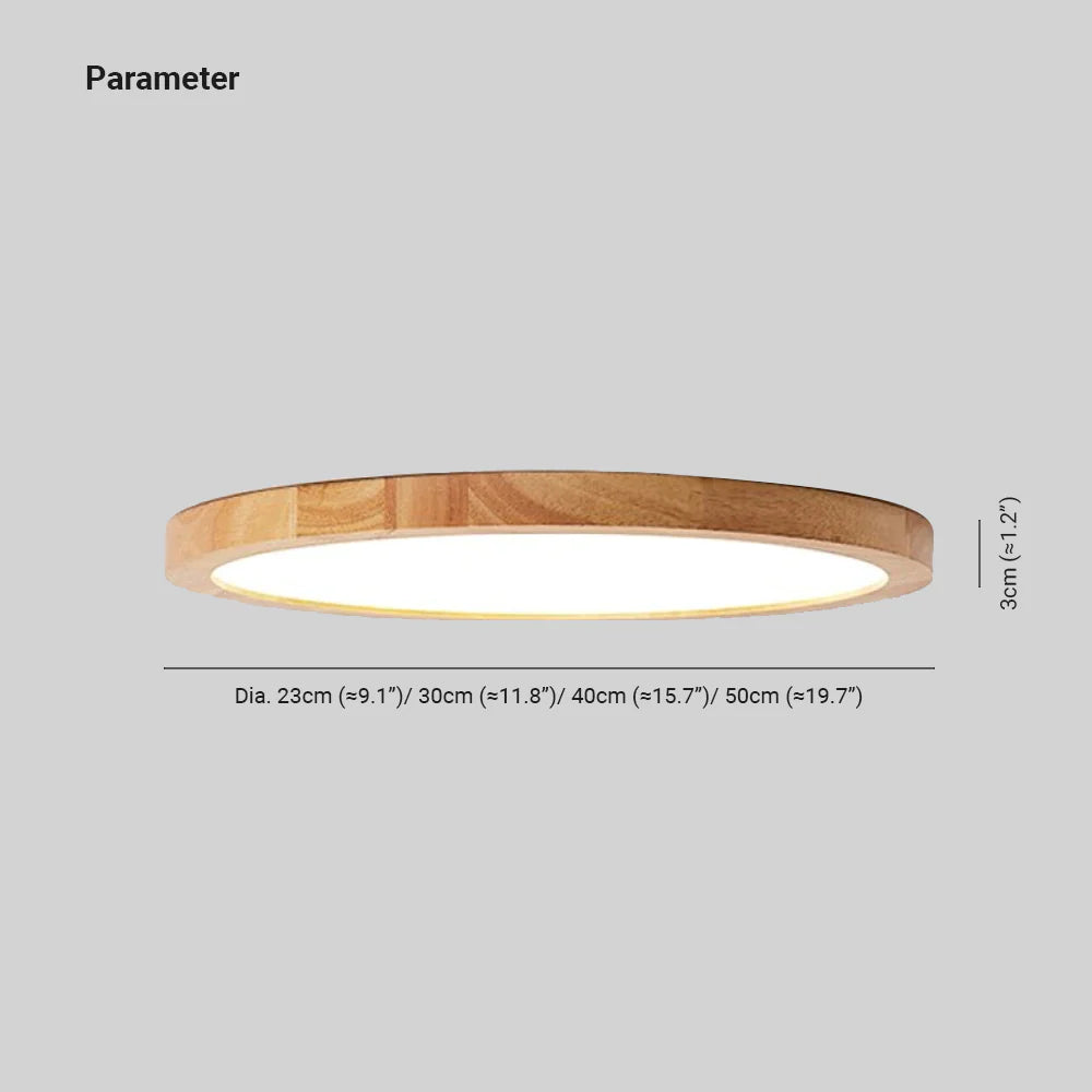 Orvix Ceiling Light Wood LED Minimalist-Relic Pieces