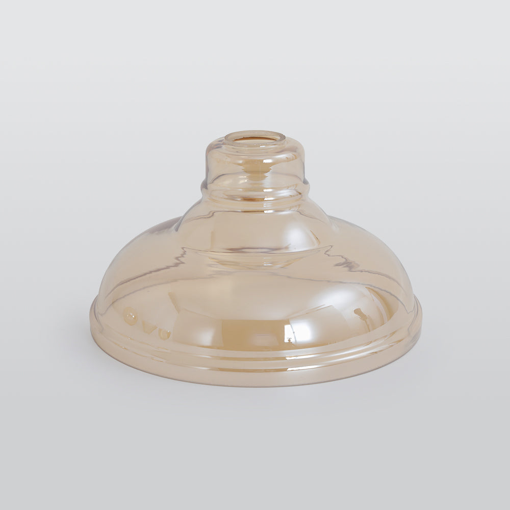 Teni Industrial Glass Pendant Light Clear/Amber/Smoke Grey-Relic Pieces