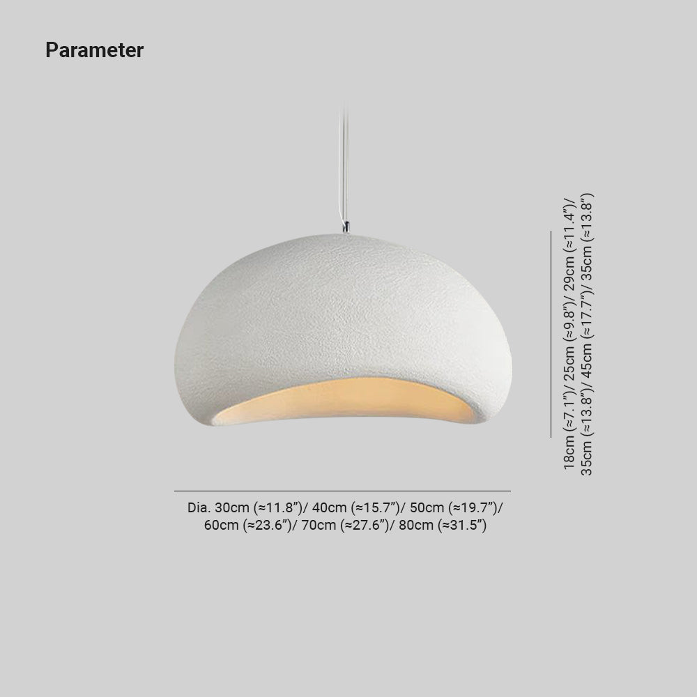 Mavelyn Pendant Light Wabi-Sabi Spherical Cloud-Relic Pieces