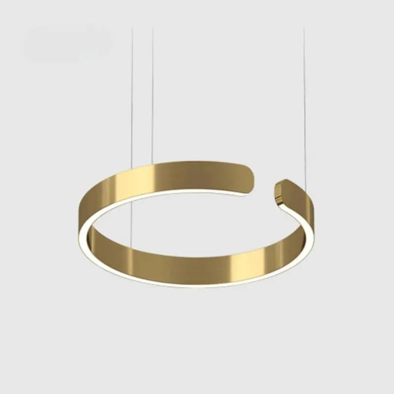 Soriel Pendant Light Luxury Minimalist LED Ring-Relic Pieces