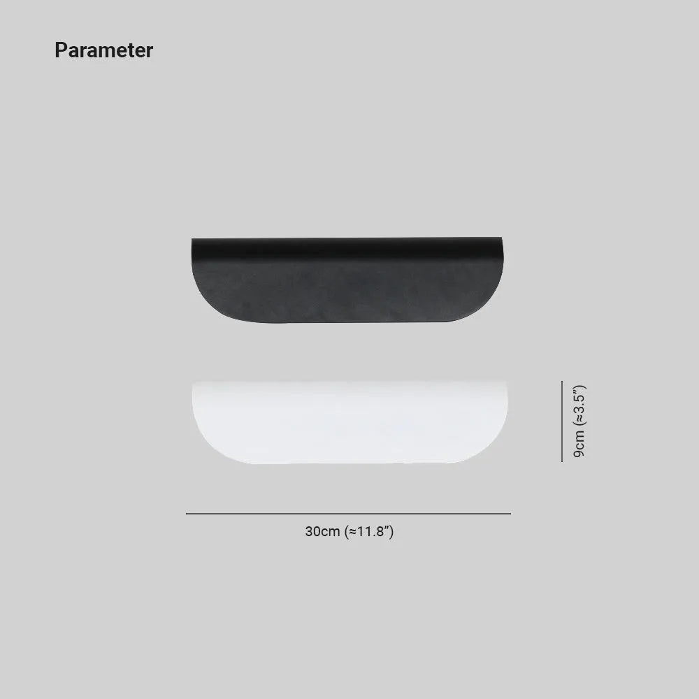 Volimum Modern Outdoor Wall Lighting, Waterproof, Curved