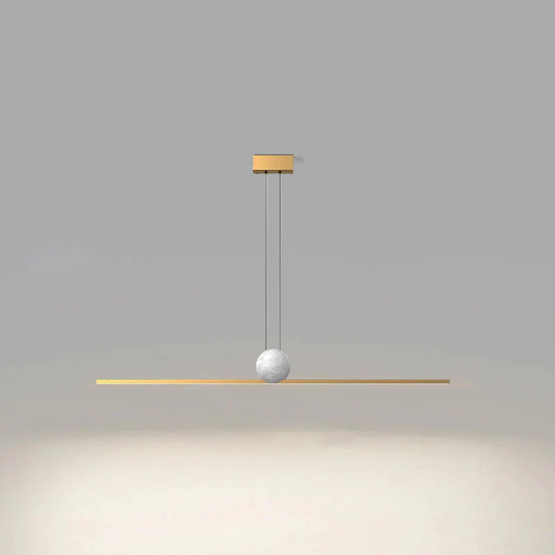 Topepan Minimalist Linear Bubble Pendant Light Marble