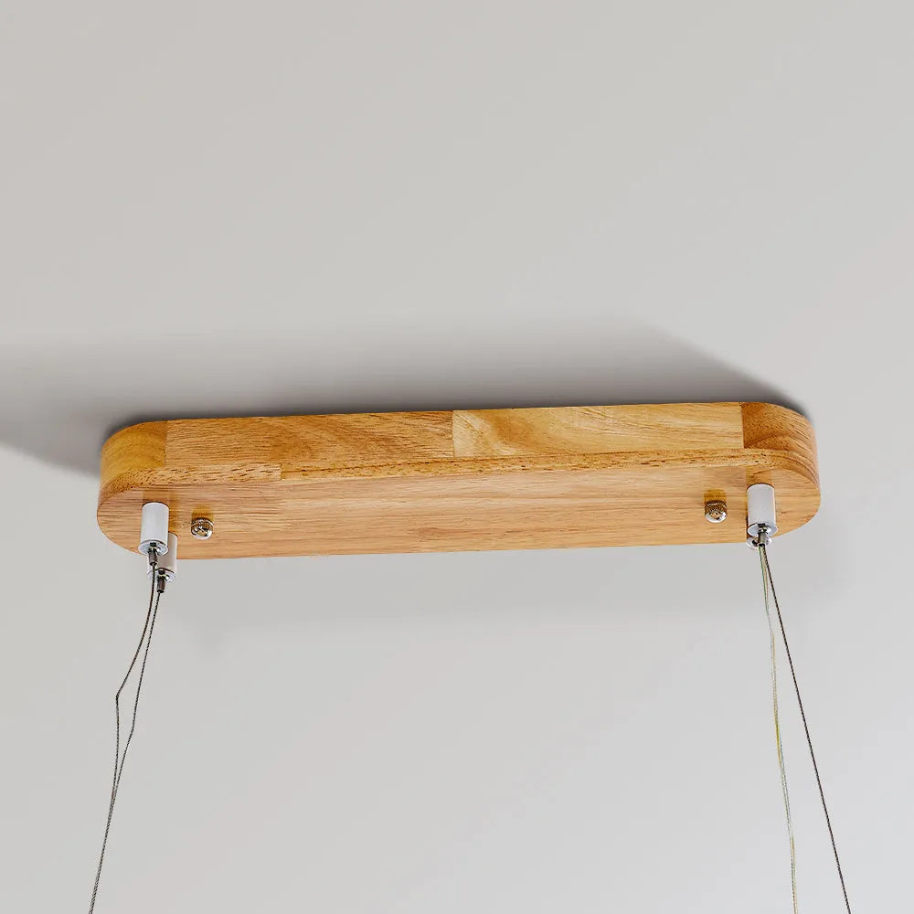 Lyraen Contemporary Oval Wooden Pendant Light-Relic Pieces