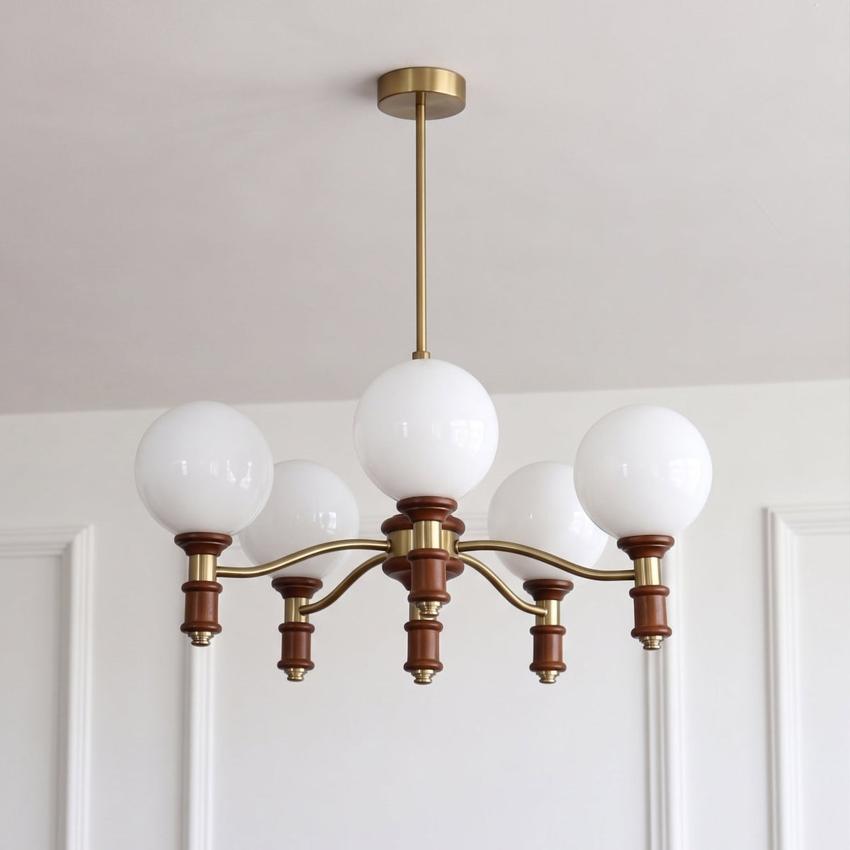 Laurelhurst Walnut Globe Chandelier