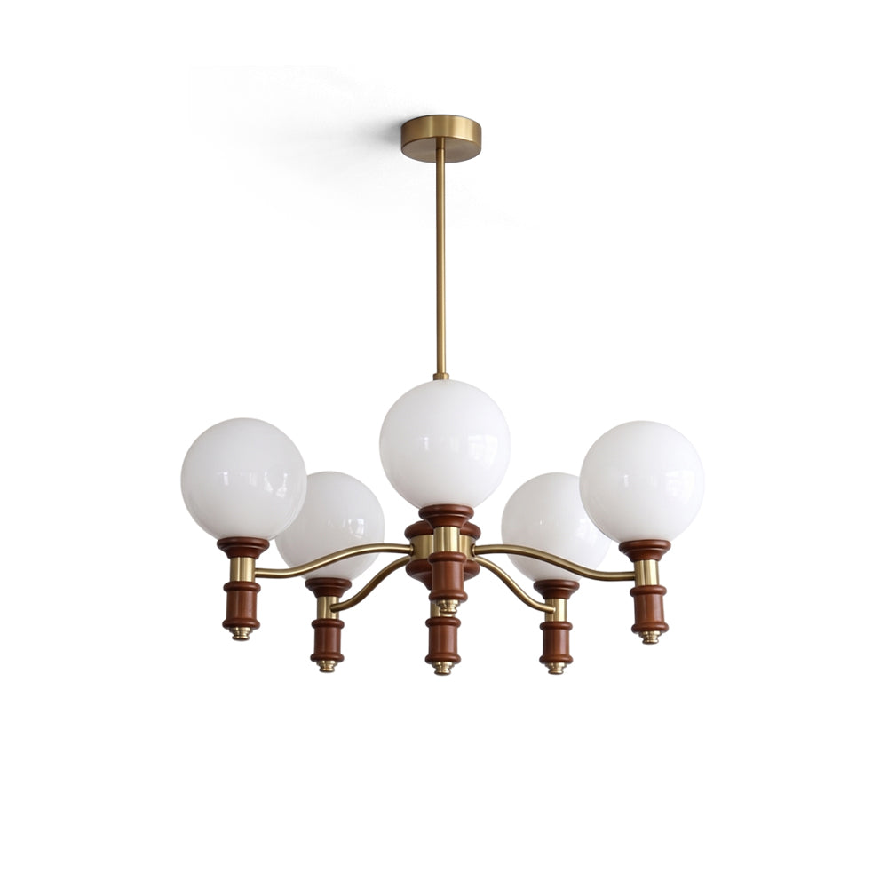Laurelhurst Walnut Globe Chandelier