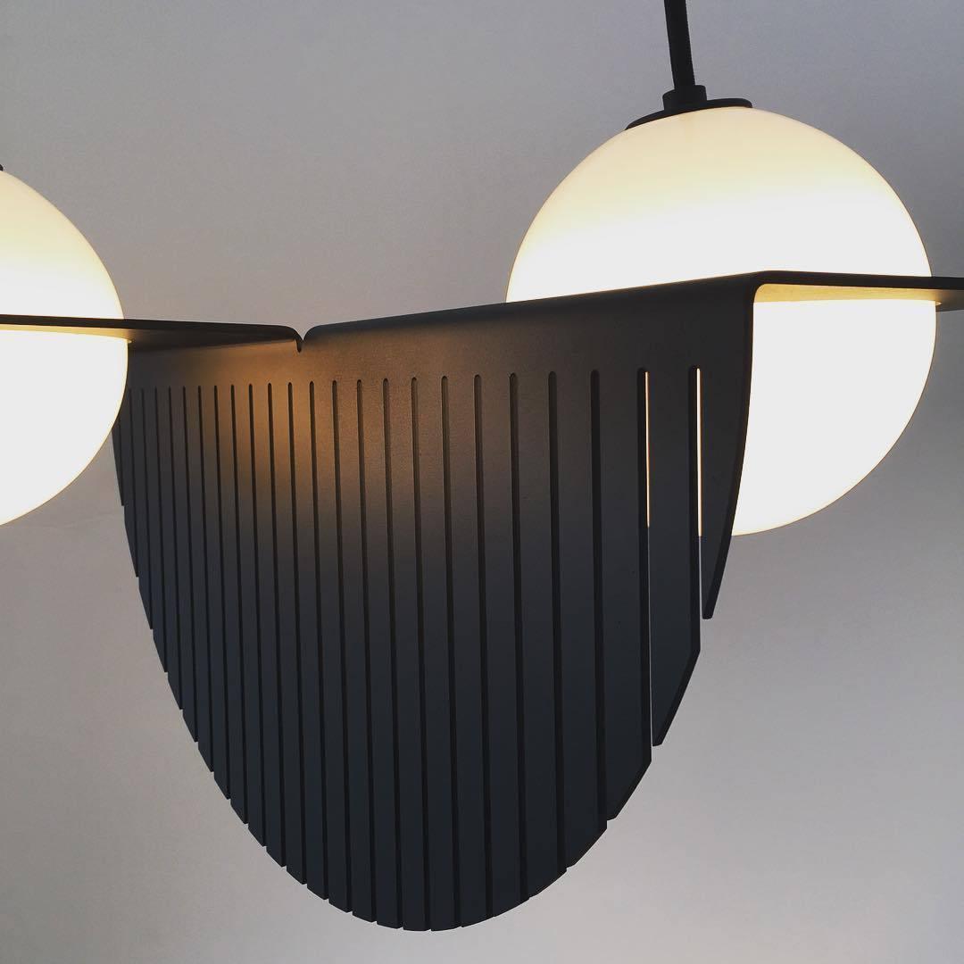 Jedokun Black Glass Pendant Lamp