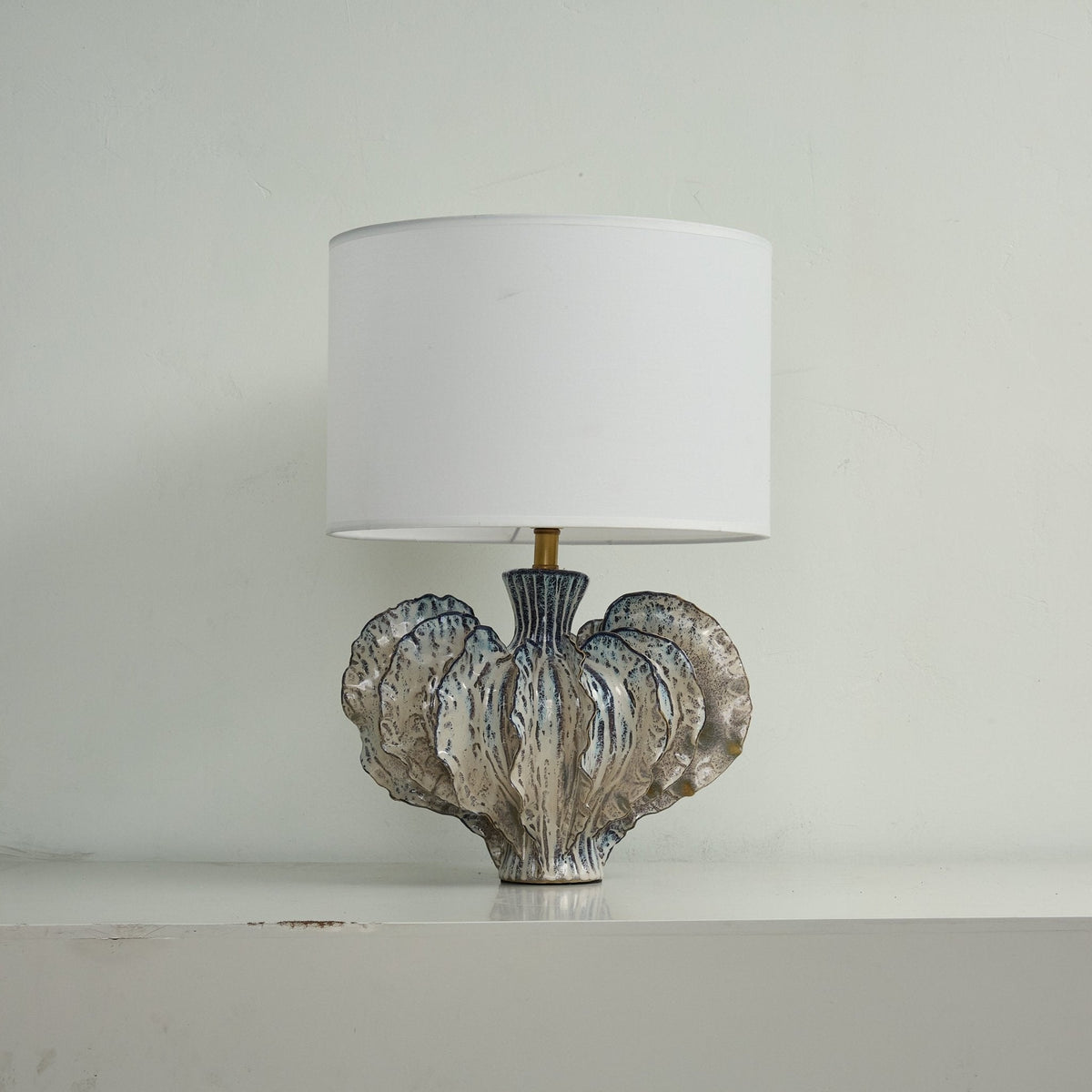 Leaf Shaped Ceramic Table Lamp