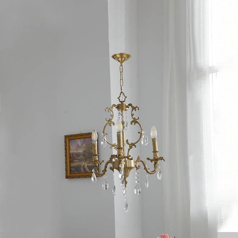 Foluves Chandeliers Luxurious Crystal