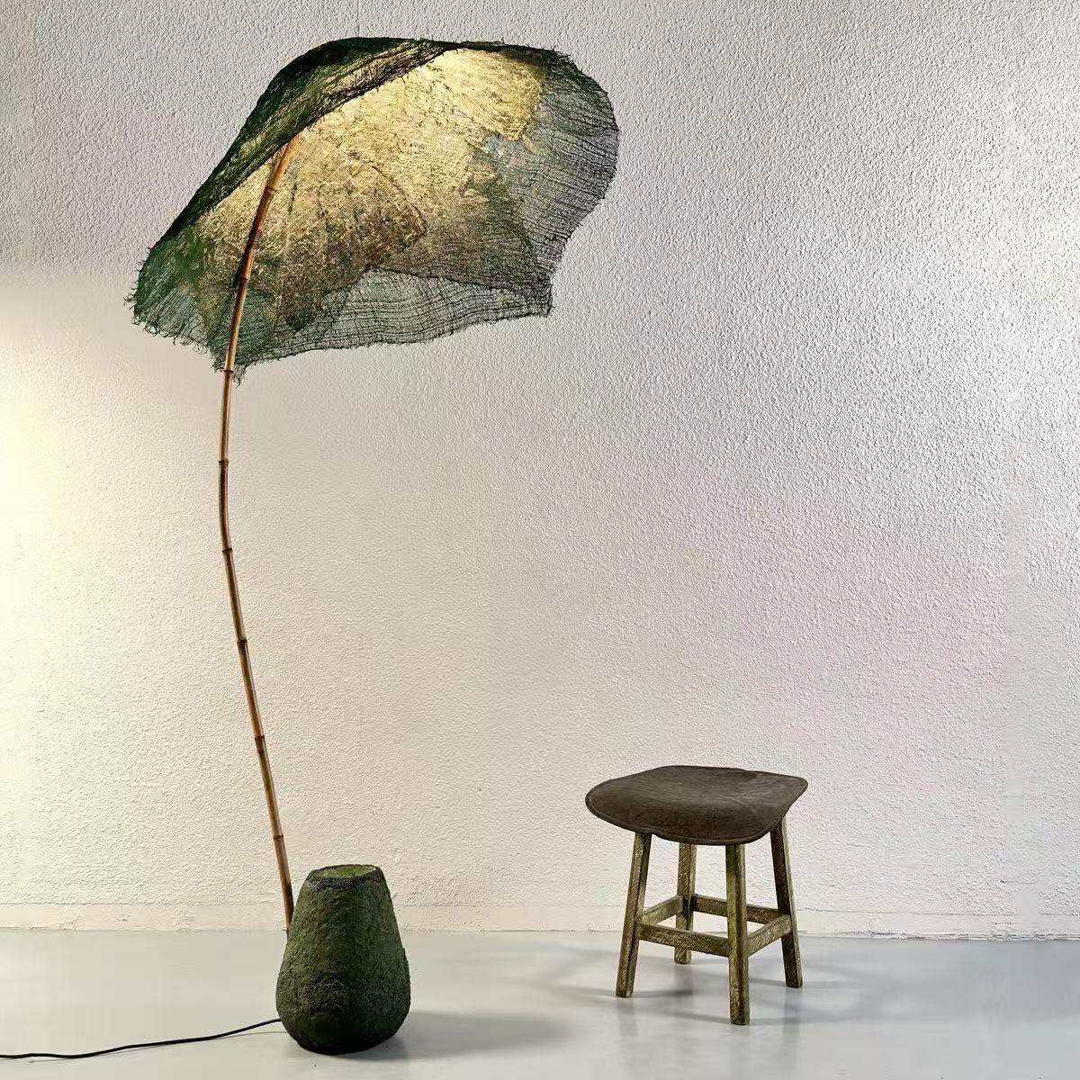 Verdelia Linen Canopy Floor Lamp