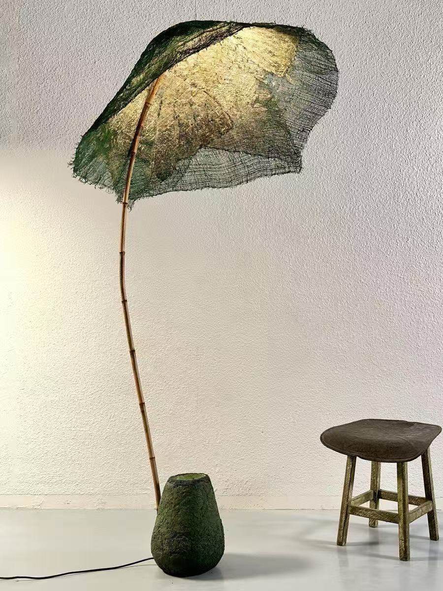 Verdelia Linen Canopy Floor Lamp