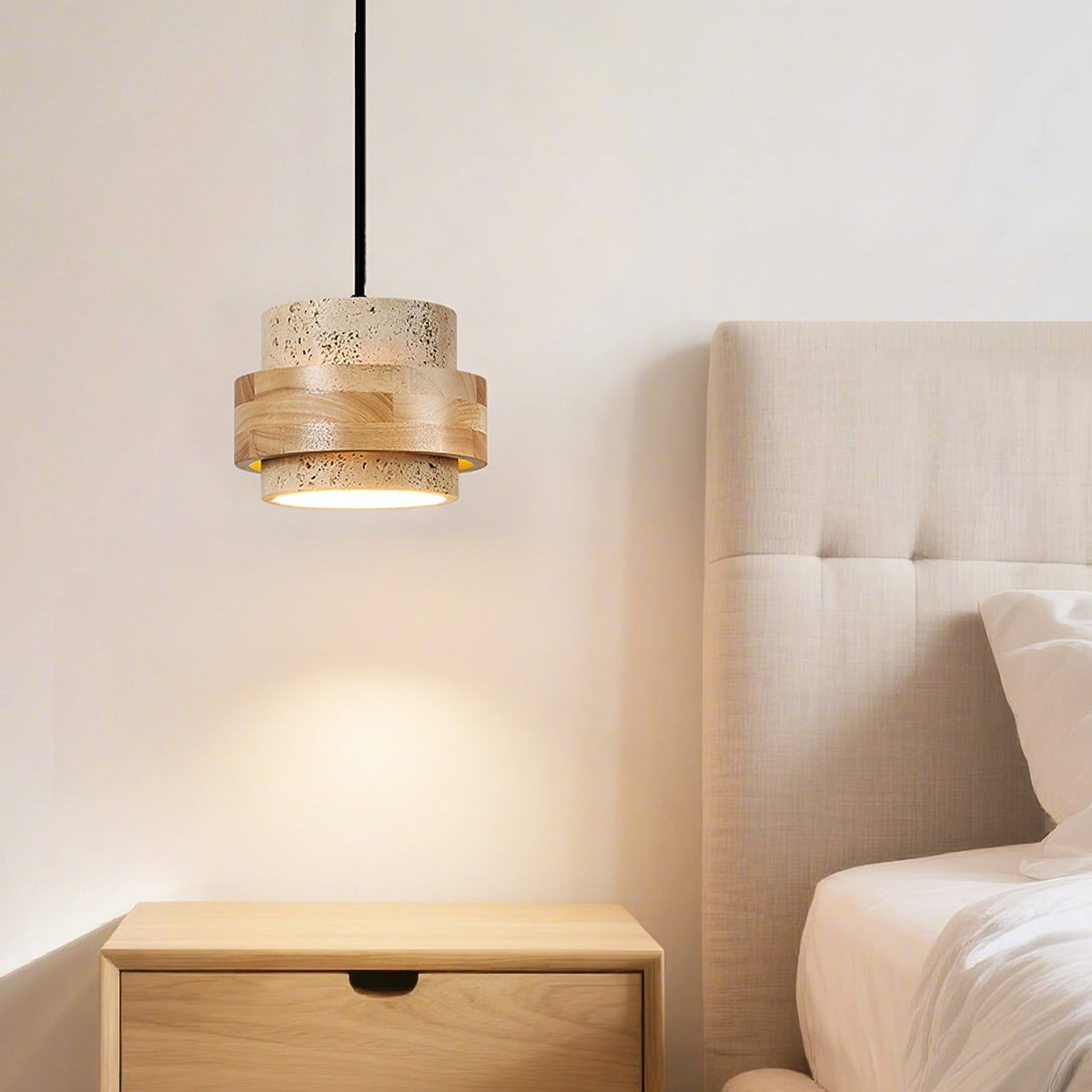 Reribut Pendant Light Travertine