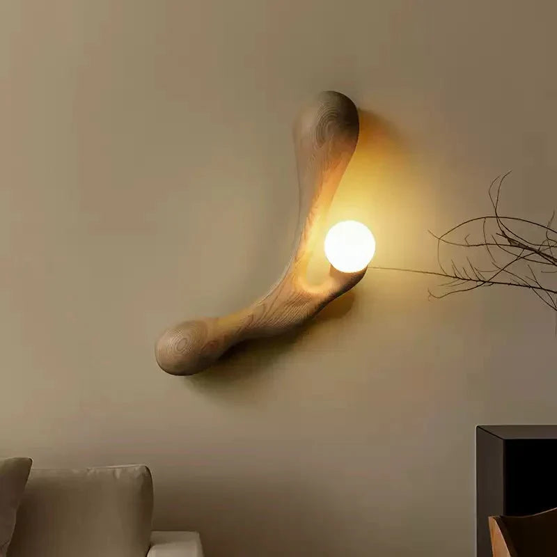 Auralith Drift Wood Wall Lamp