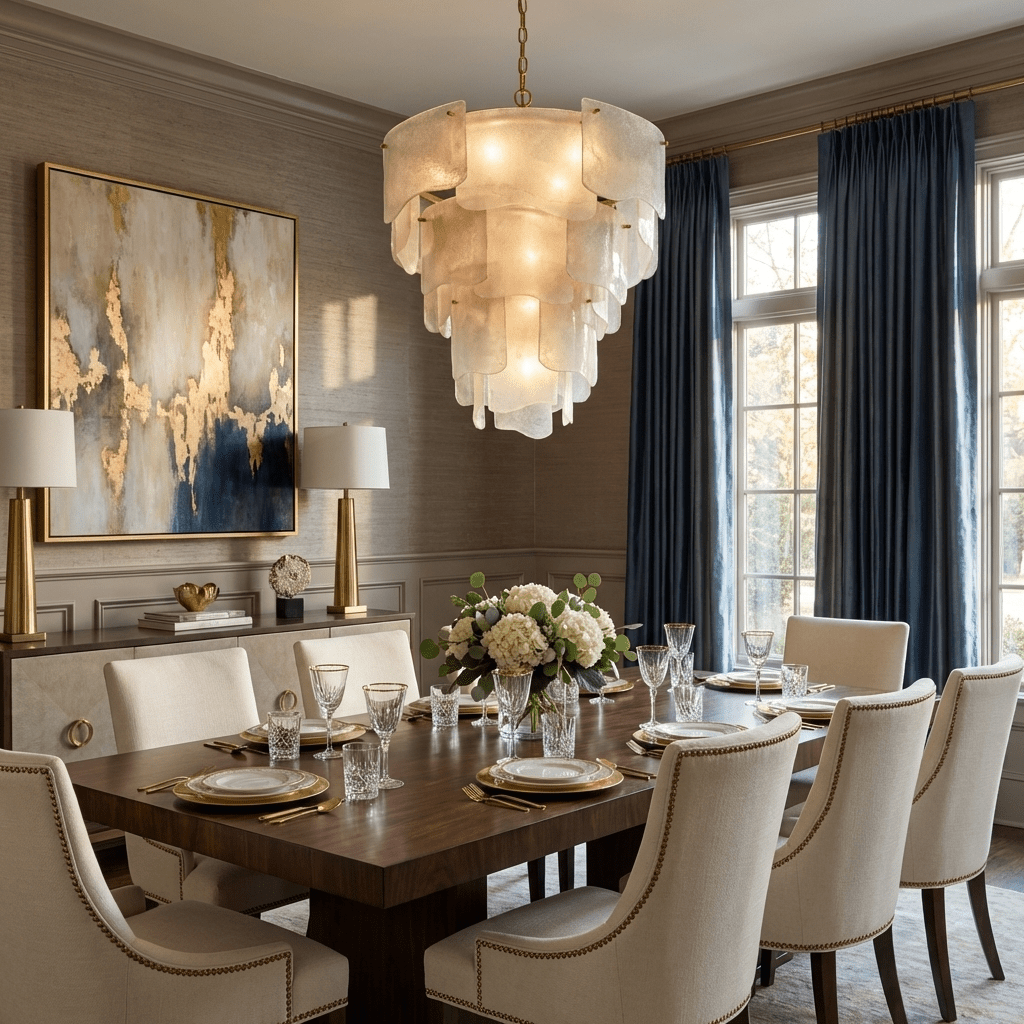 Isolde Lumen Glass Chandelier