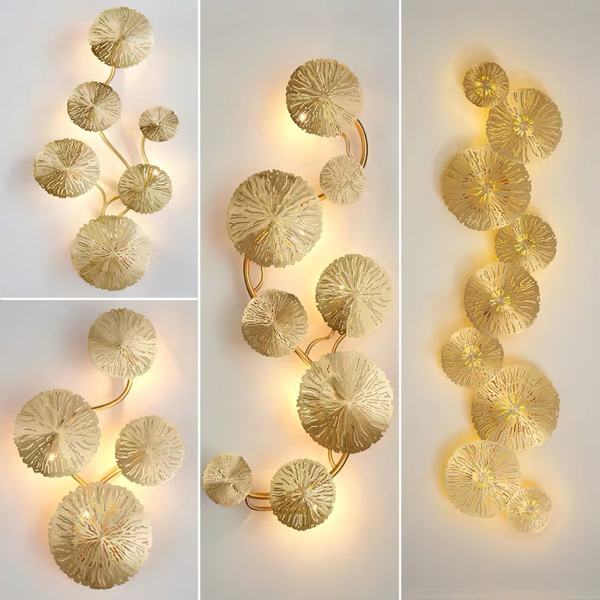 Nesipet Lotus Leaf Wall Sconce
