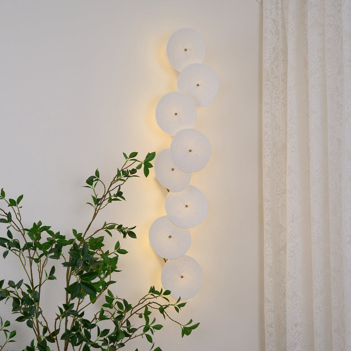 Fairhaven Lotus Petal Indoor Wall Light