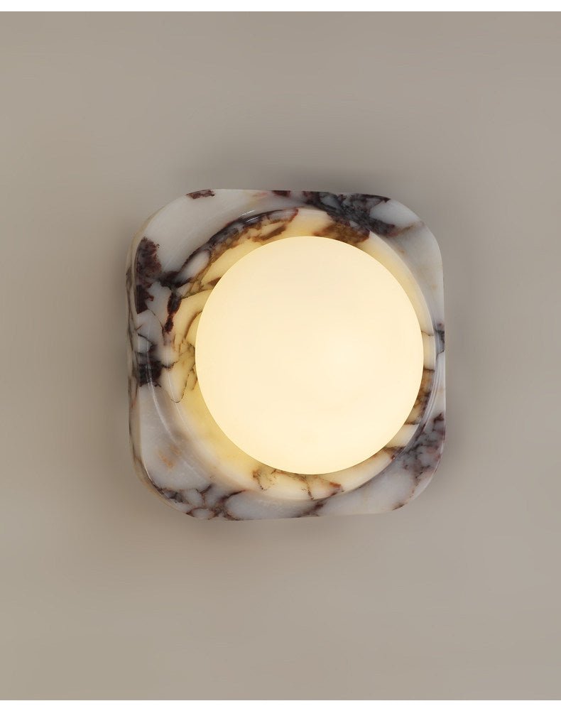 Elvena Lunar Marble Wall Light