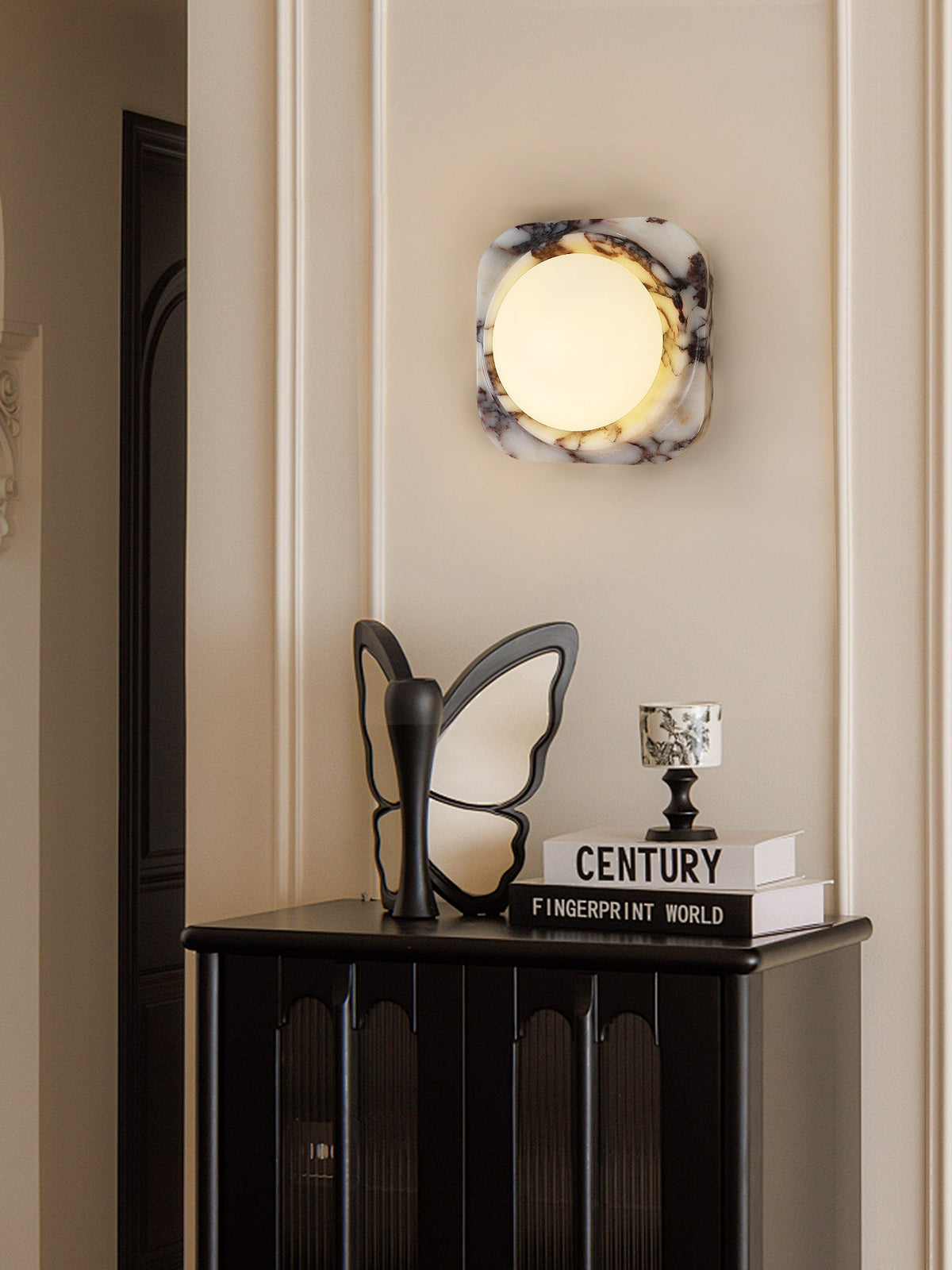 Elvena Lunar Marble Wall Light