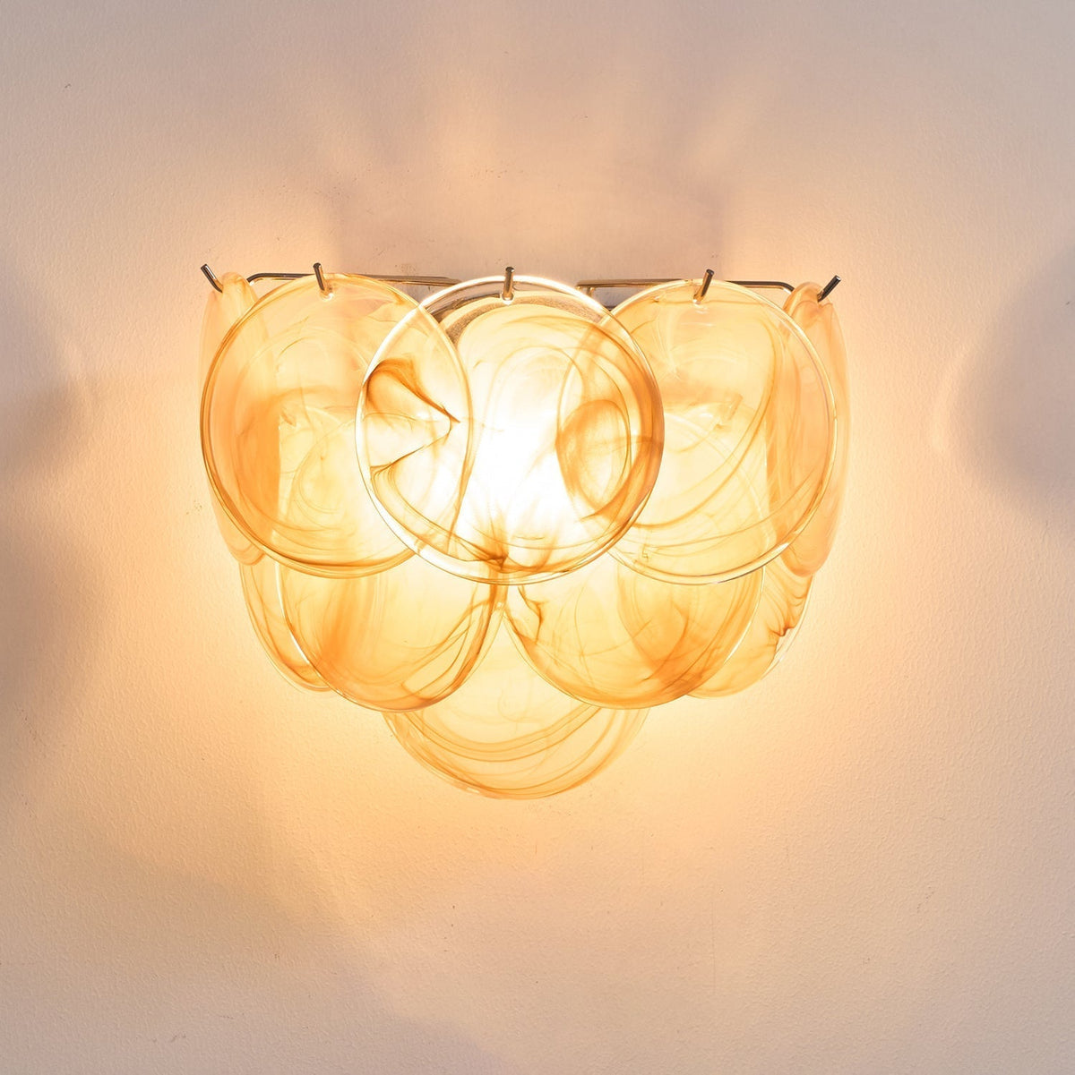 Velenina Wall Lamp Murano Glass Disc Artistic