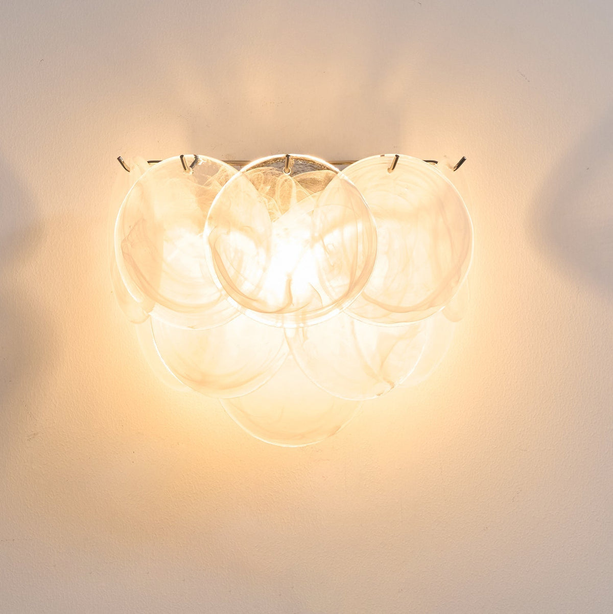 Velenina Wall Lamp Murano Glass Disc Artistic