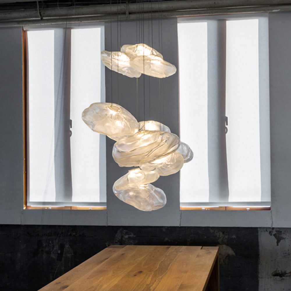 Colopuk Minimalist Spherical Glass Pendant Light, 3 Colour