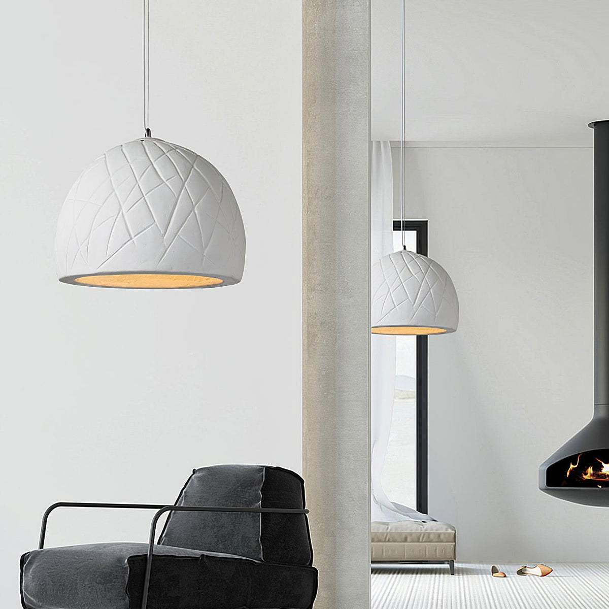 Elaisette Lume Dome Pendant Light
