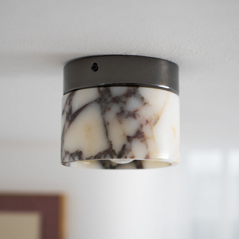 Ivinir Round Marble Ceiling Lamp-Relic Pieces