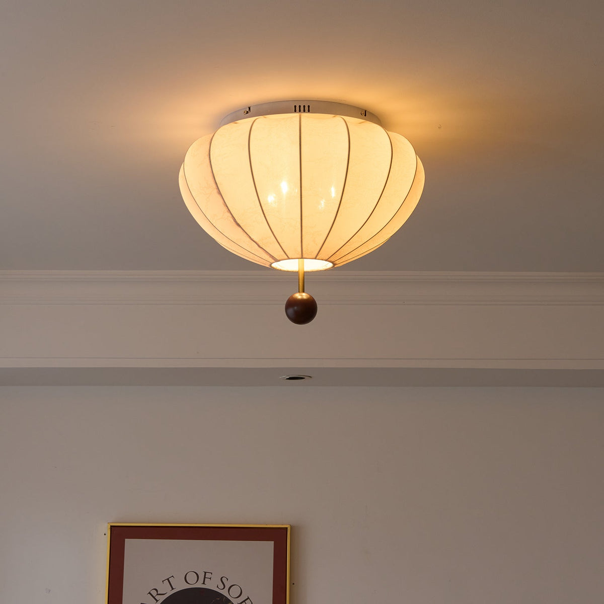 Rinapos Ceiling Light Marceline Wood & Fabric