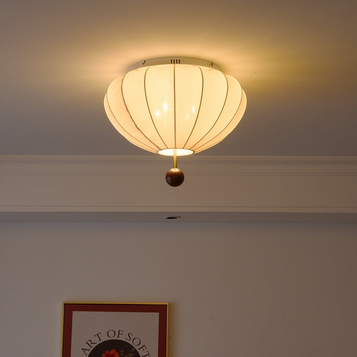 Rinapos Ceiling Light Marceline Wood & Fabric
