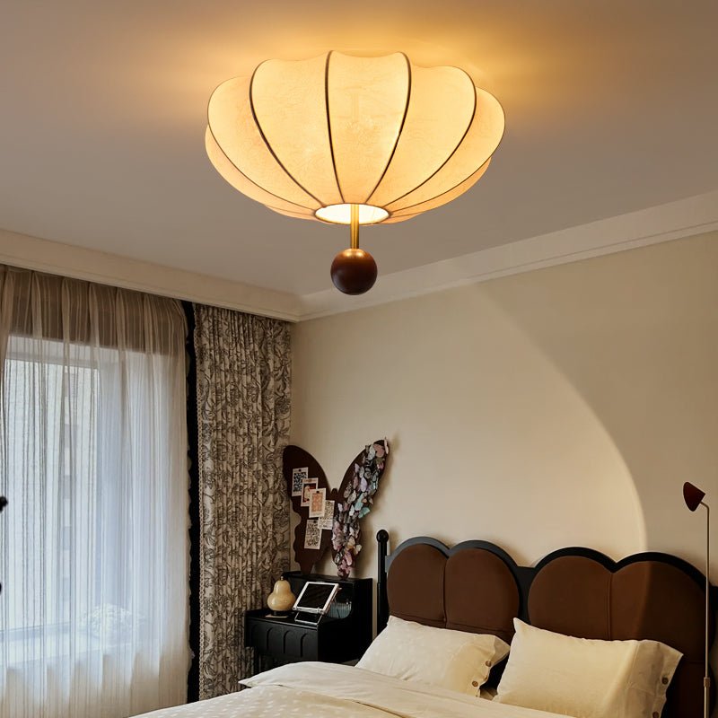 Rinapos Ceiling Light Marceline Wood & Fabric