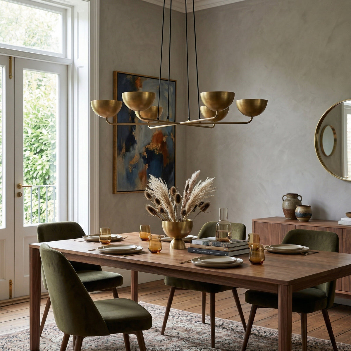Axiom Brass Chandelier