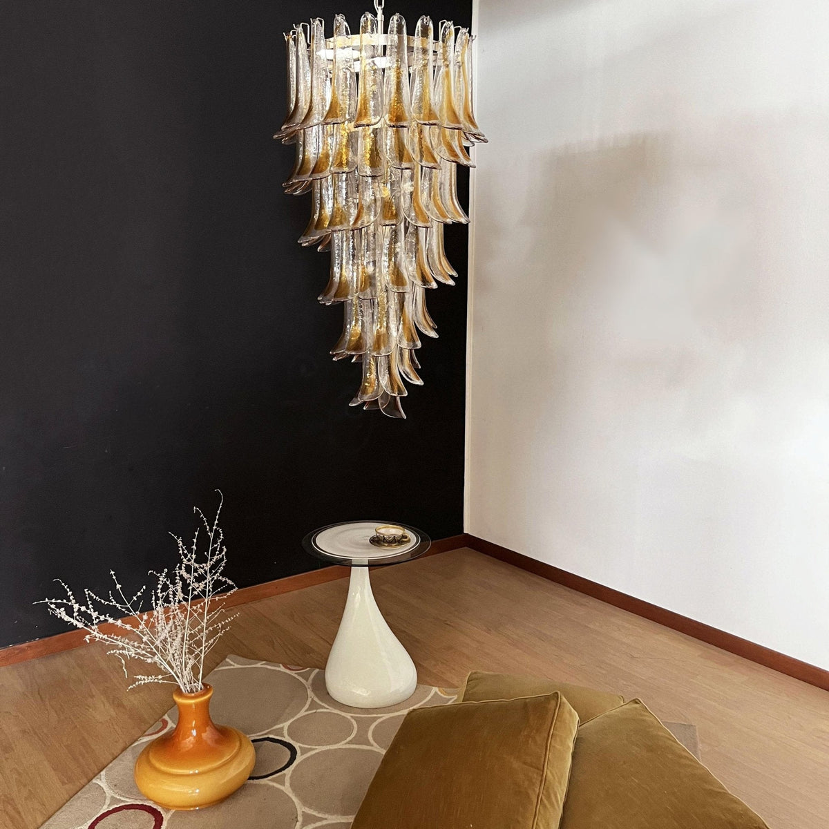Eirisissa Lume Marigold Glass Chandelier