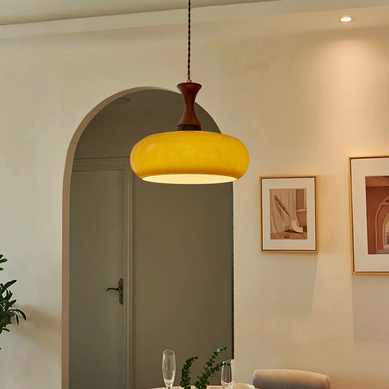 Kuposomi Vintage LED Glass Pendant Light Living Room