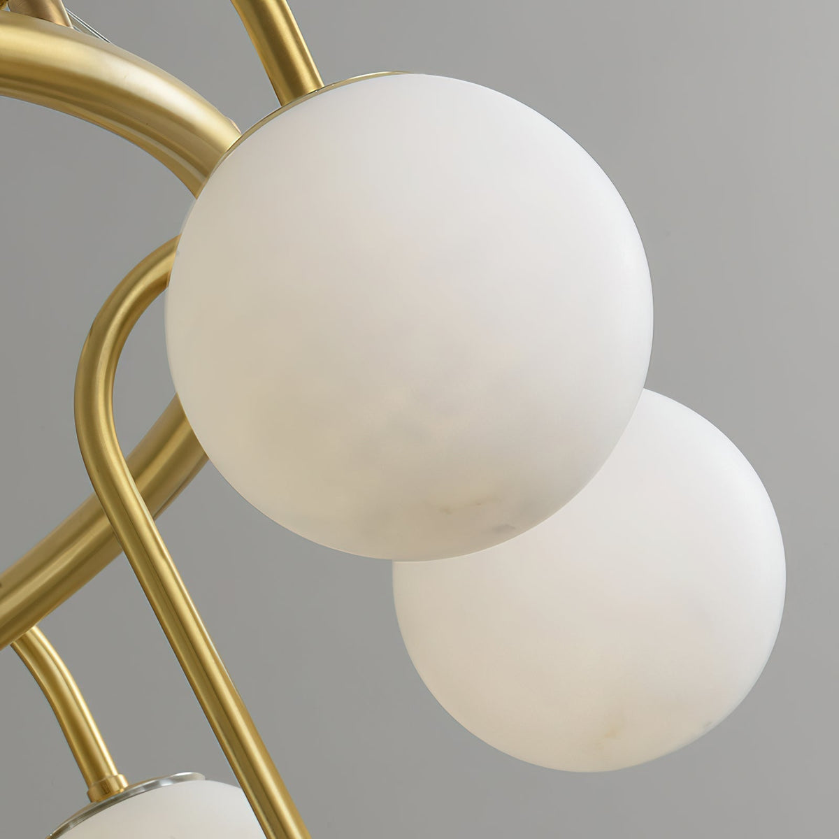 Zotalara Elegance Brass Alabaster Chandelier