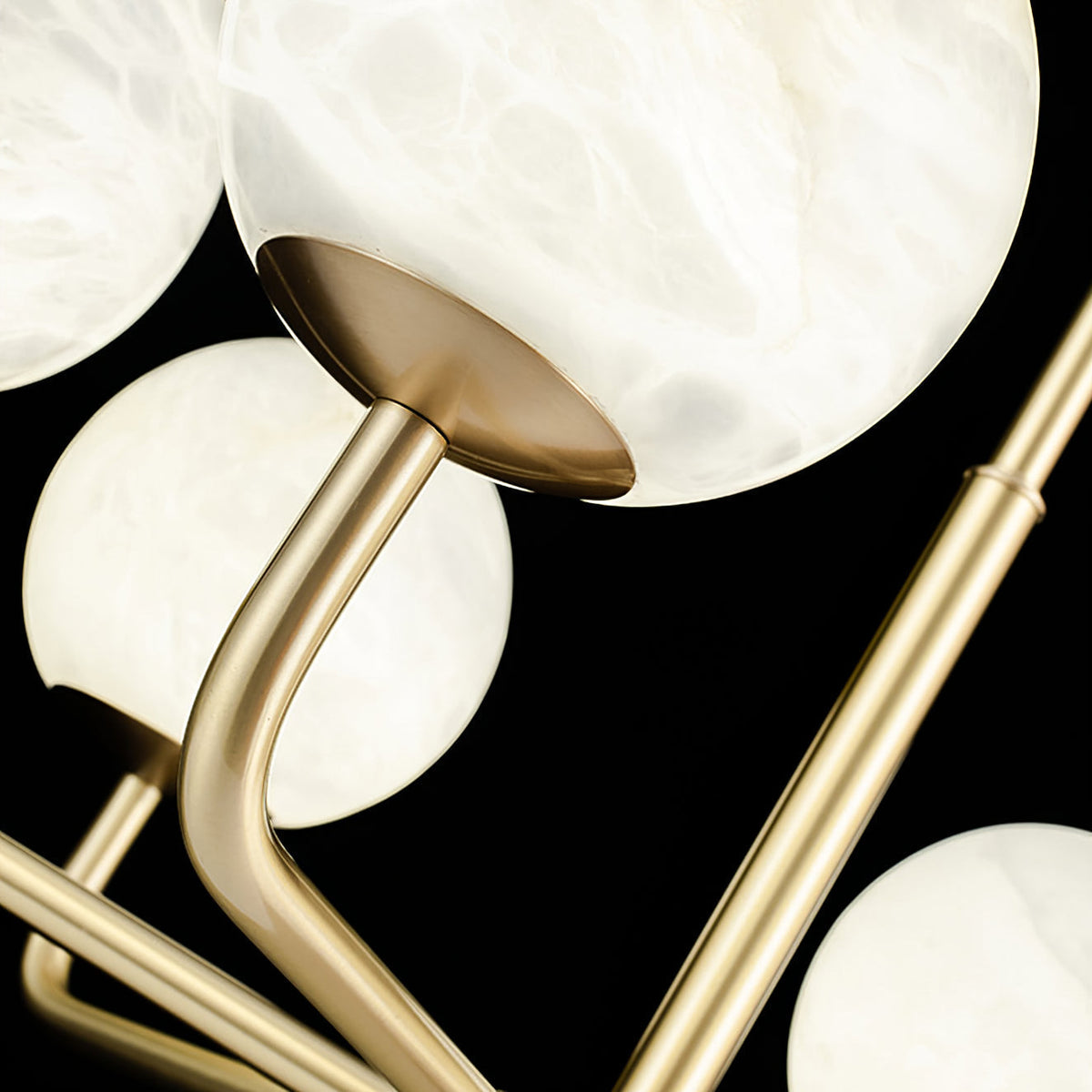 Erich Chandelier Alabaster Globe Elegance