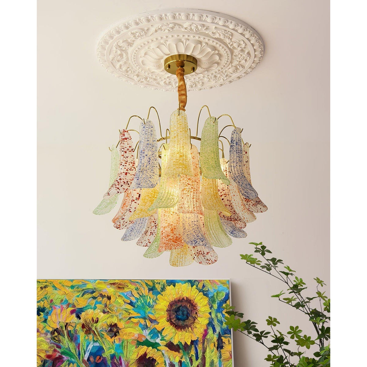 Velaelle Glass Chandelier