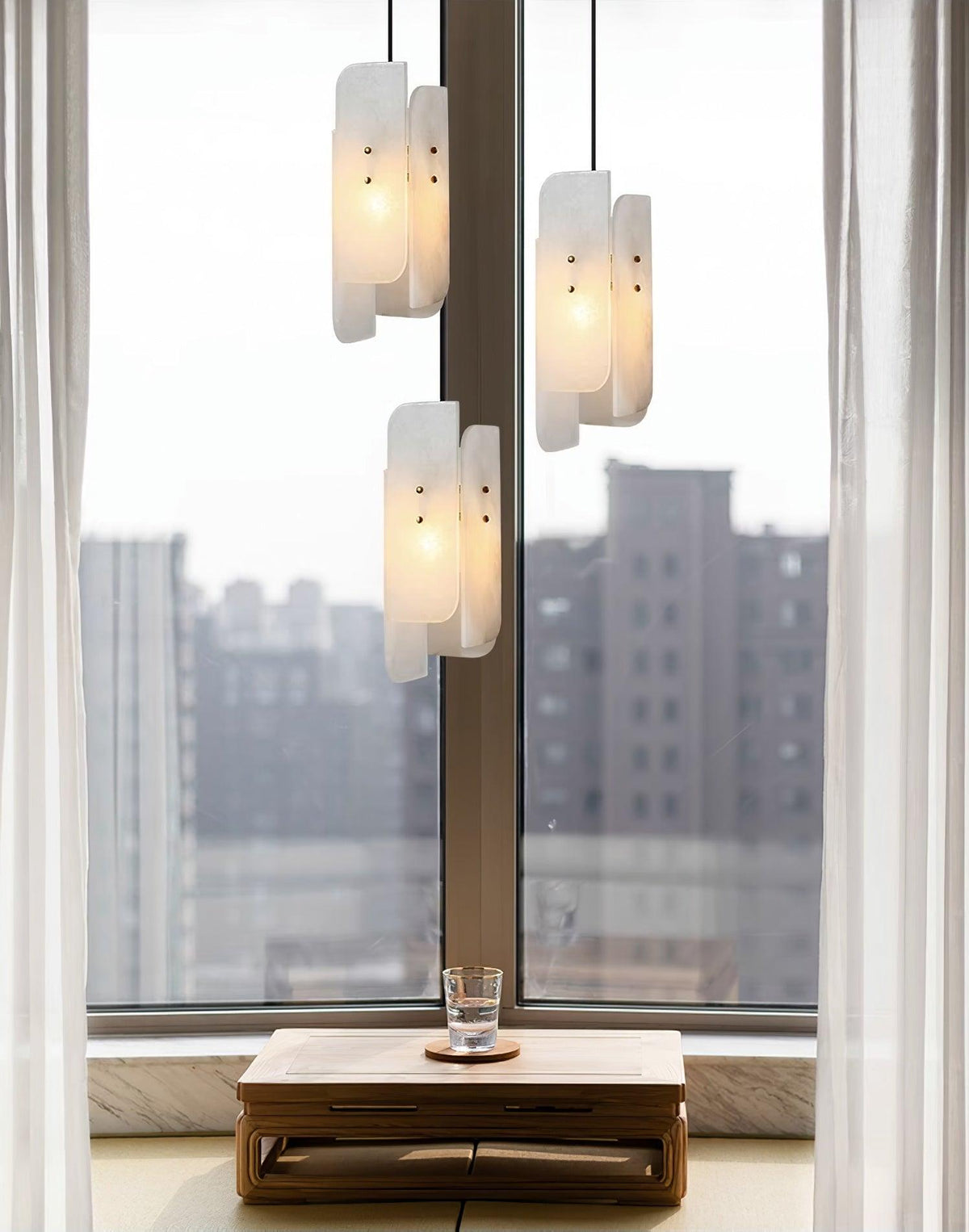 Vicarus Layered Alabaster Pendant Light