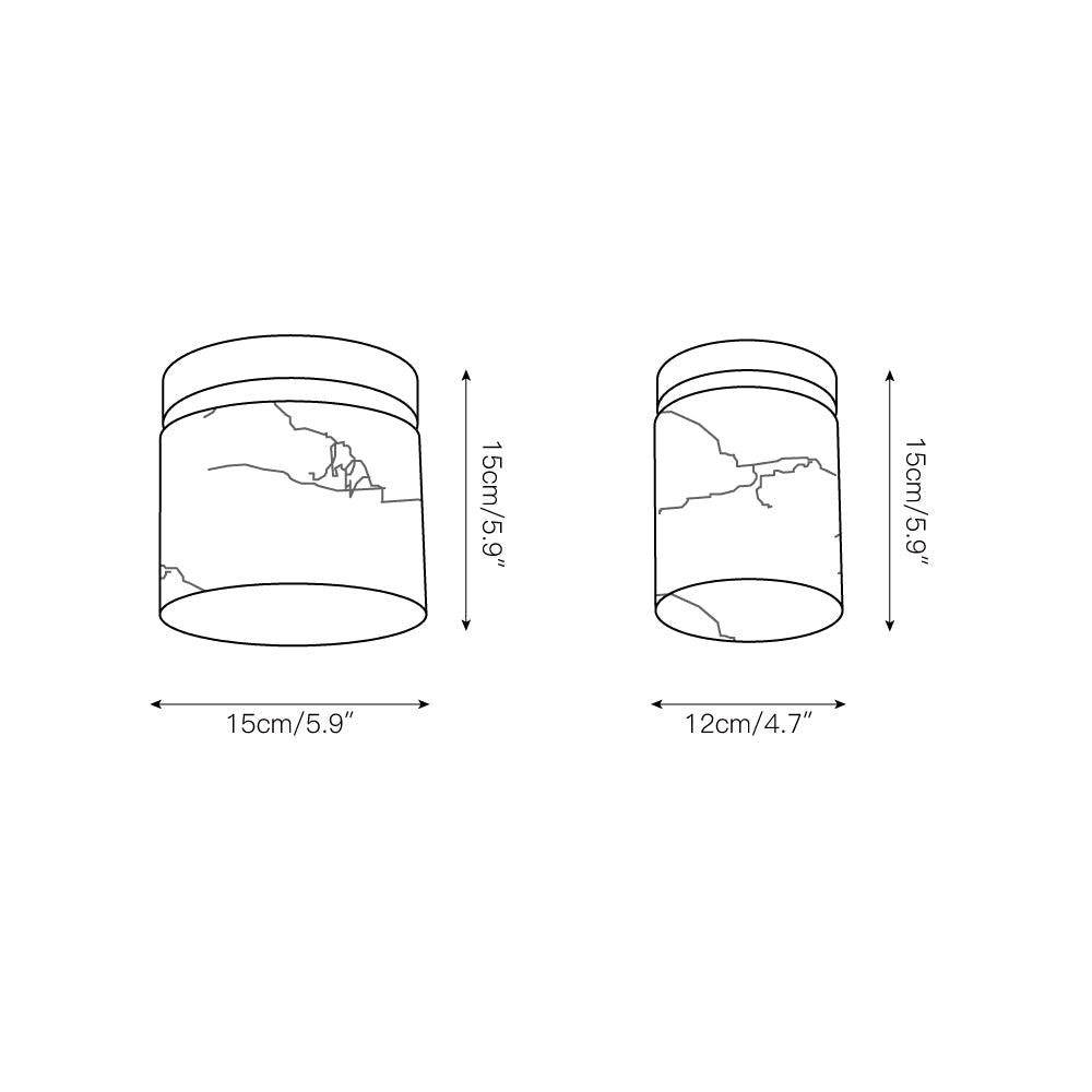 Eireneon Alabaster Ceiling Light