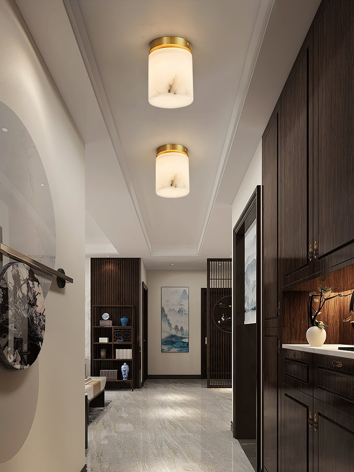 Eireneon Alabaster Ceiling Light