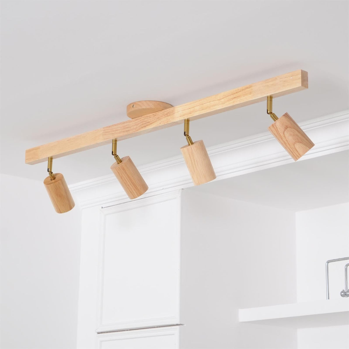 Visusot Track Lighting Spotlight Wood